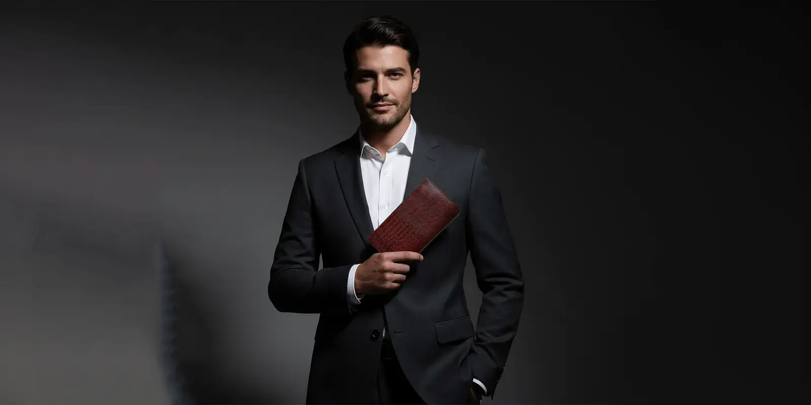 خرید کیف پول کتی مردانه طرح عدل 