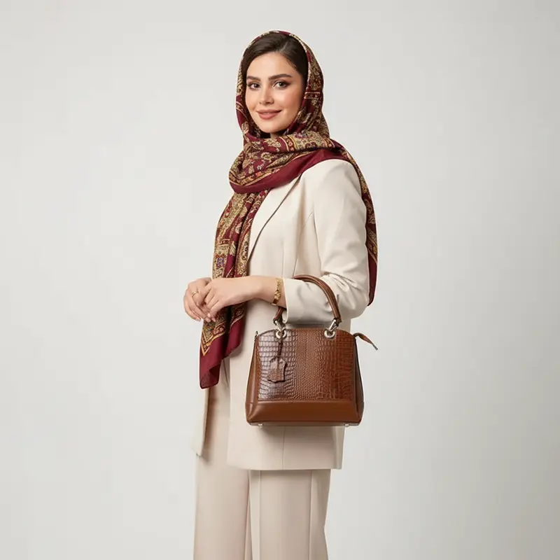 کیف چرم مجلسی زنانه مدل میترا