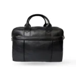 کیف اداری طرح آتش چرم لیزارد مشکی