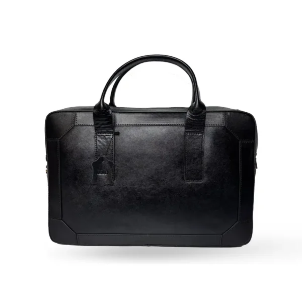 کیف اداری طرح دامون چرم لیزارد مشکی