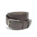 کمربند کلاسیک مردانه 3.5 سانت چرم طبیعی قلاب زبانه‌دار کد 168 - Image 3