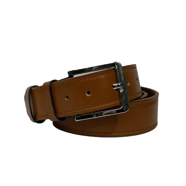 کمربند کلاسیک 4 سانت زبانه‌دار استیل رایا چرم کد 012
