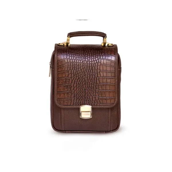 کیف دوشی چرم ماهان طرح فلوتر