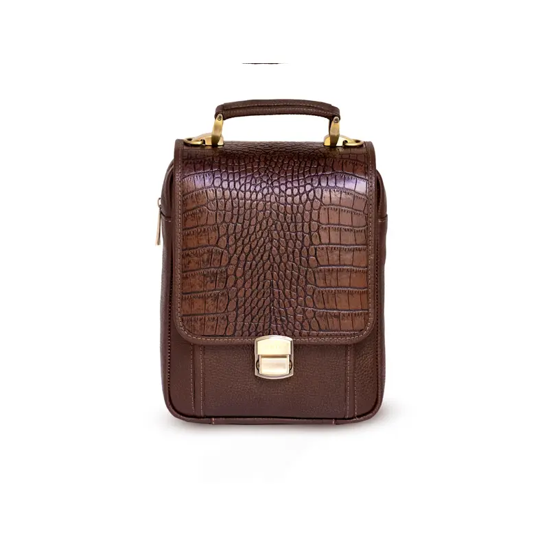 کیف دوشی چرم ماهان طرح فلوتر