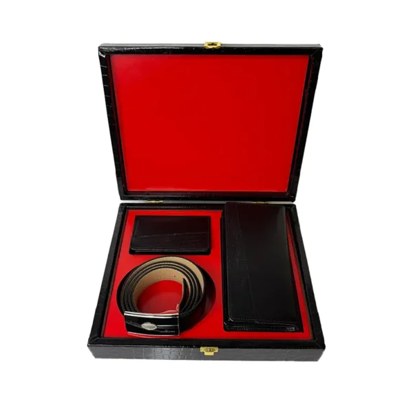 ست هدیه سه تیکه علاء چرم طبیعی