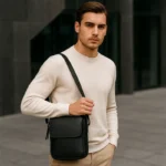 کیف دوشی چرم آرشام مردانه - Image 2