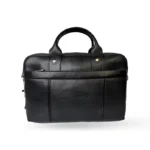 کیف اداری طرح آتش چرم لیزارد مشکی - Image 2