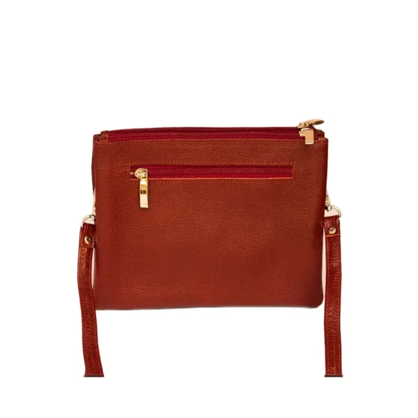 کیف دوشی چرم زنانه طرح نیکان