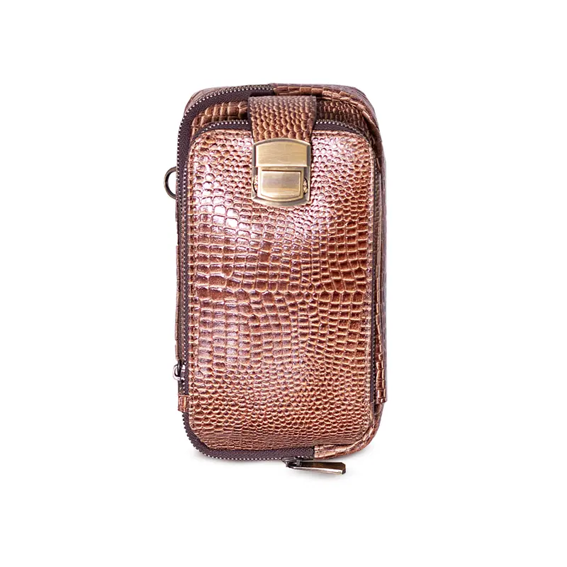 کیف دوشی طرح آگرین چرم کروکودیل