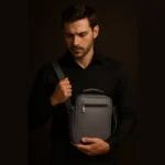 کیف دوشی مردانه طرح فارا چرم طبیعی رایا - Image 2