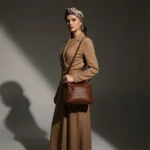 کیف مجلسی زنانه طرح افرا چرم طبیعی - Image 2