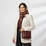 کیف دوشی زنانه طرح رویال چرم فلوتر - Image 2