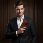 کیف پول کتی مردانه طرح دوروان چرم طبیعی - Image 2