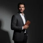 کیف پول کتی مردانه طرح رهام چرم طبیعی - Image 2