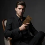 کیف پول کتی مردانه طرح پرهام چرم طبیعی - Image 2