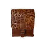 کیف دوشی مردانه طرح نوری چرم طبیعی (سایز کوچک)