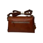 کیف مجلسی چرم زنانه طرح نسیم فلوتر عسلی 1