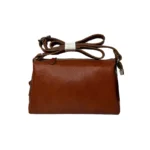 کیف مجلسی چرم زنانه طرح نسیم فلوتر عسلی